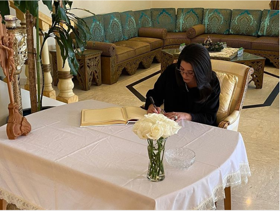 Mrs. Patricia Campos, wife of the ambassador of the Untied Mexican States and presidential advisor of the International Women’s Group (IWG) offered condolences on passing of His Holiness Pope Emeritus Benedict XVI